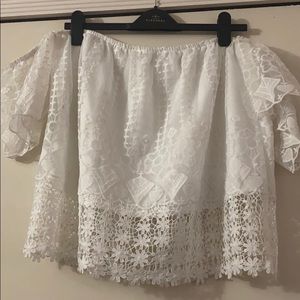 White shoulder rest top.